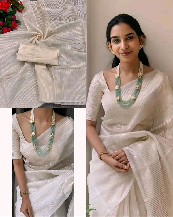 Presenting Special Orgenza Onam Saree - Free Size