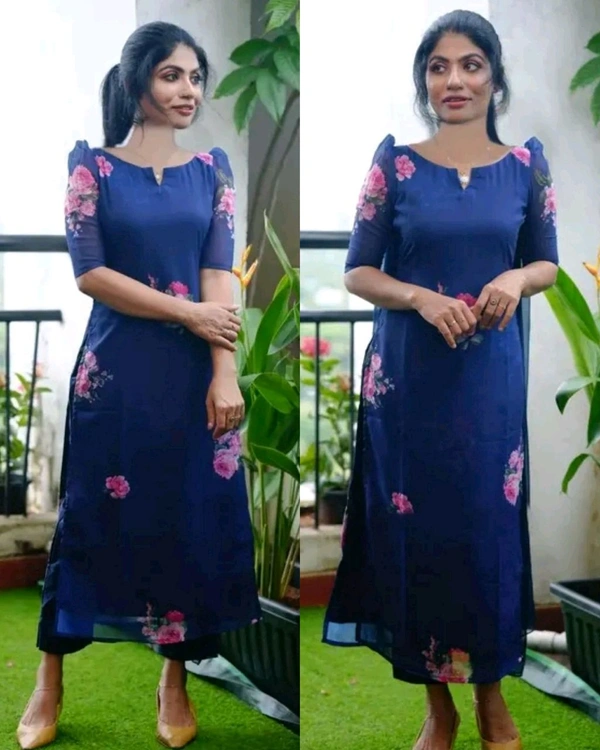 Daily Use Kurtis - Blue, XL