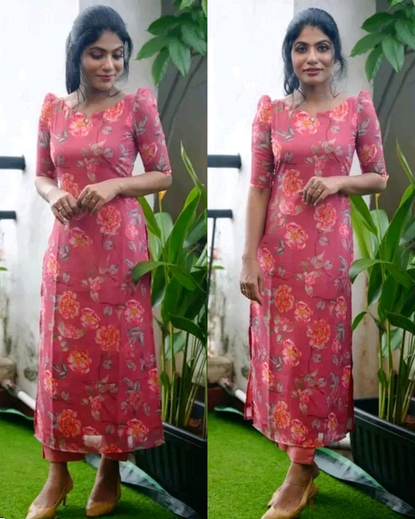 Daily Use Kurtis - Peach, XL