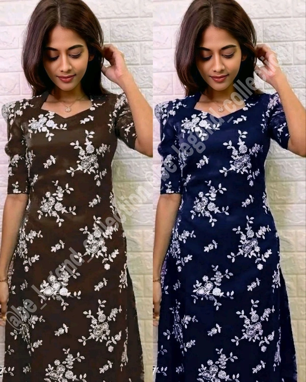 Stylish Kurtis - Brown, XL
