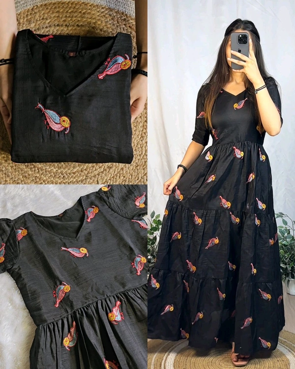 Beautiful birds - Black, L