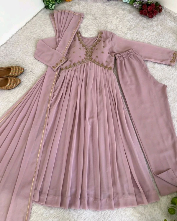 New Special Party wear Aliya cut Dresses  - S, Thistle