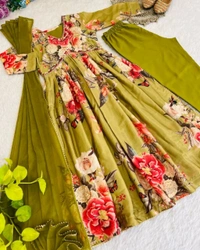 New Special Party wear Aliya cut Dresses  - S, Thistle