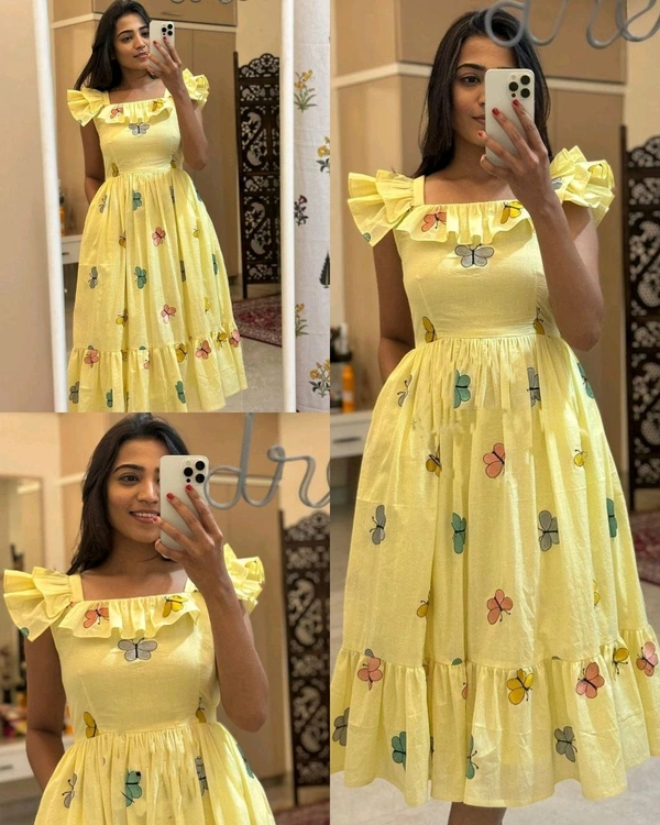 Look stylish and walk in comfort with our New colourfull butterfly Midi   - 2XL