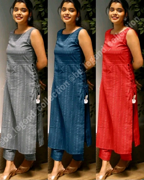 Pretty Women Kurta Sets - M, Blue