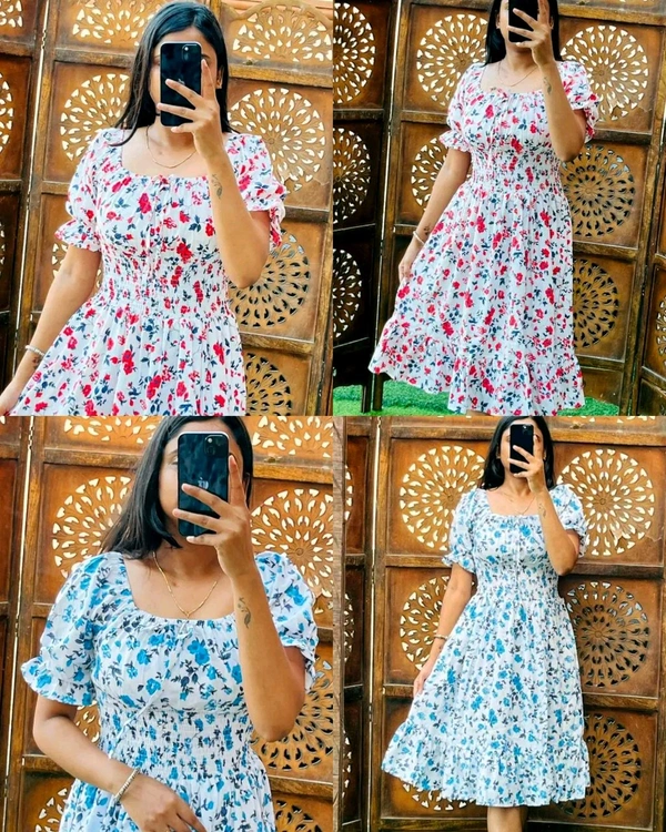 Trendy Graceful Women Dresses - Blue, 2XL