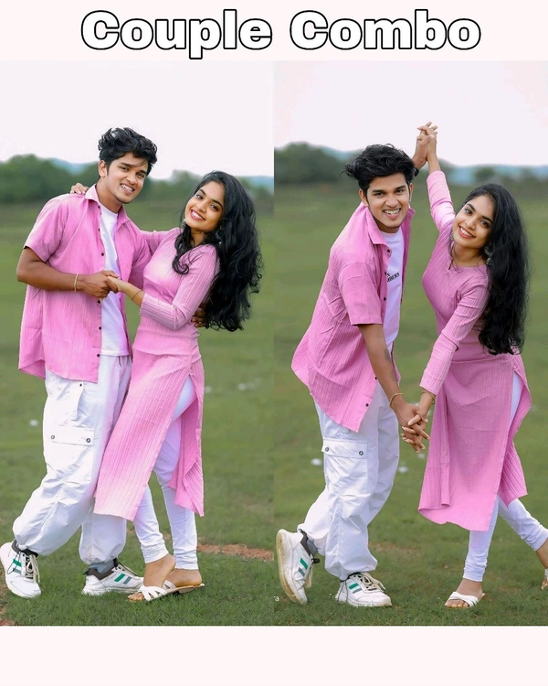 Popcorn Couple Dress ORDER SEPARTE🩷  - M, Pink Women