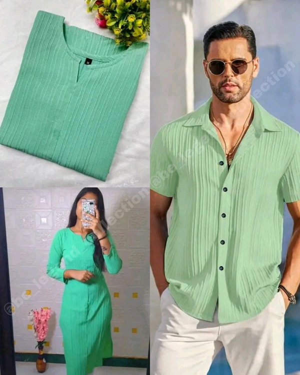 Popcorn Couple Dress ORDER SEPARTE🩷  - L, Snowy Mint Men