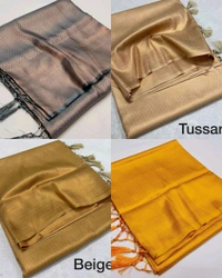 Very Exclusive Premium Copper Softy Kuberpattu with rich copper two tone zari - Red Orange, Free Size