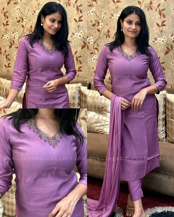 Beautiful Dreamy Elegant Suit - Mauve, XL