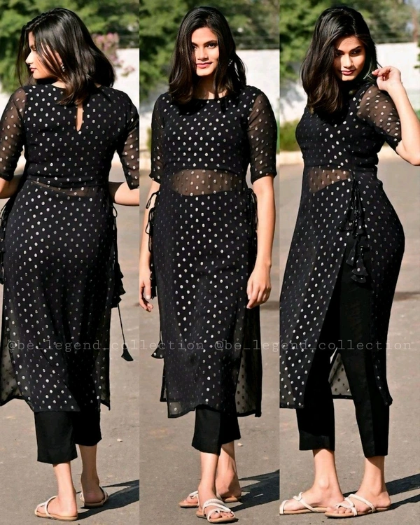 High Demand Superior Kurtis - Black, L