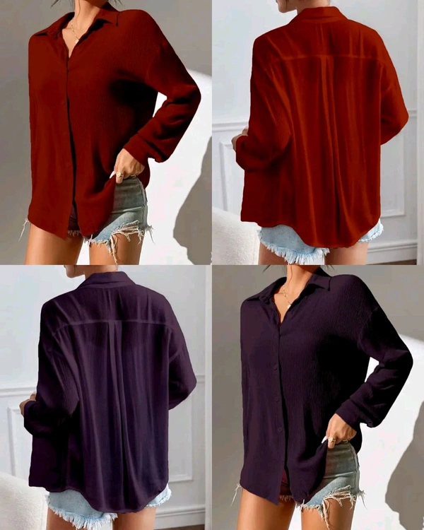 Stylish Fashionable Women Shirts - Maroon, L