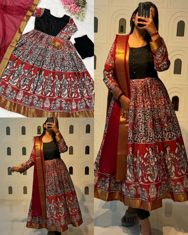 Introducing New Festival Spacial Kalamkari Gown  - S