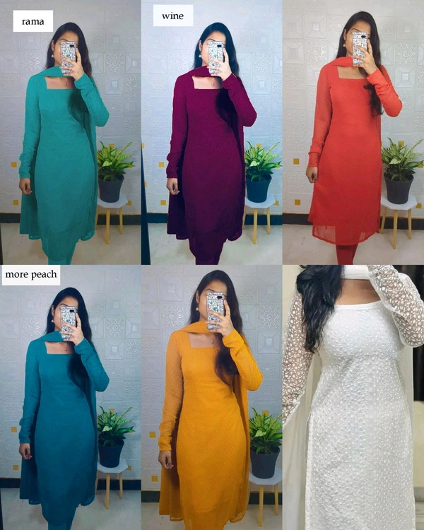 Recreation outfit Vaaranan Aayiram "Meghna' White With Colours - Wine, L