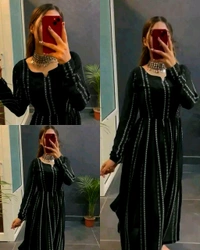 NAYRA CUT KURTI - Navy Blue, XS