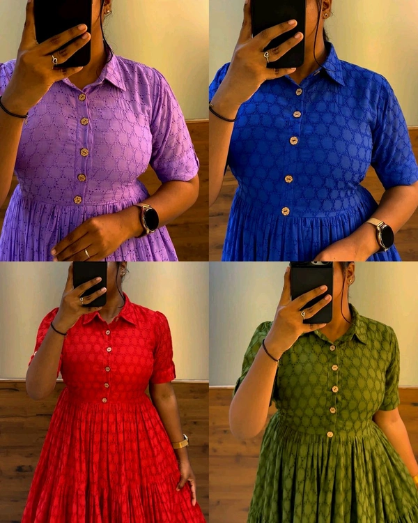 Hakoba 3 layer Midi Gown - Mehendi, 3XL