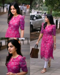 Pretty Attractive Kurti  - Red, S