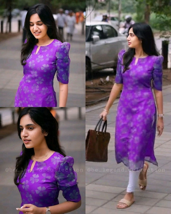 Pretty Attractive Kurti  - Electric Violet, L
