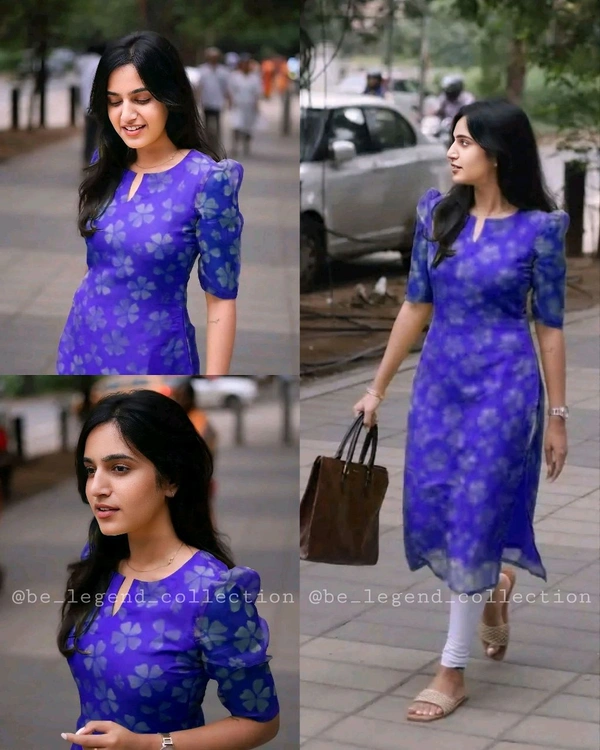Pretty Attractive Kurti  - Blue, 2XL