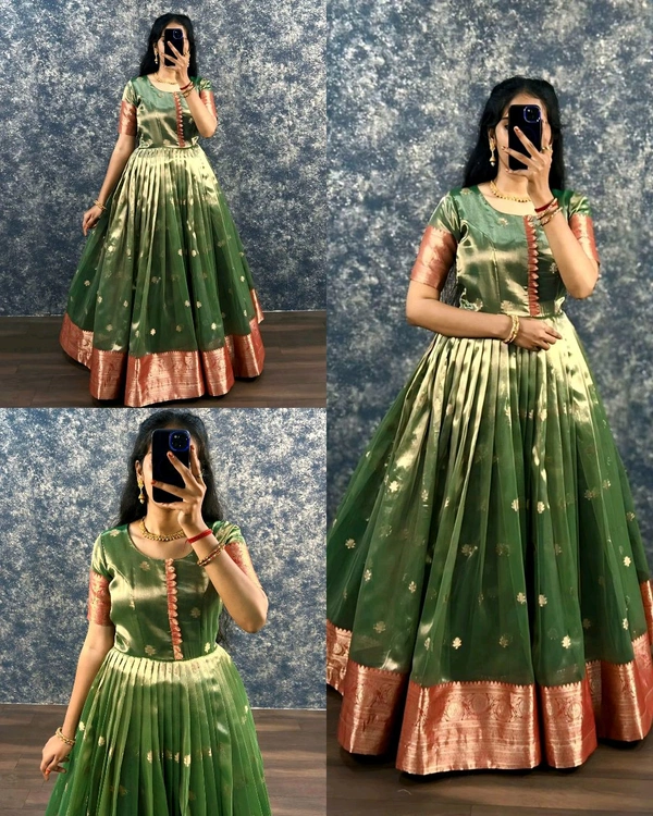 DIWALI SPECIAL DESIGN GOWN ✨ - Wild Watermelon, S