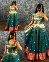 DIWALI SPECIAL DESIGN GOWN ✨ - Wild Watermelon, S