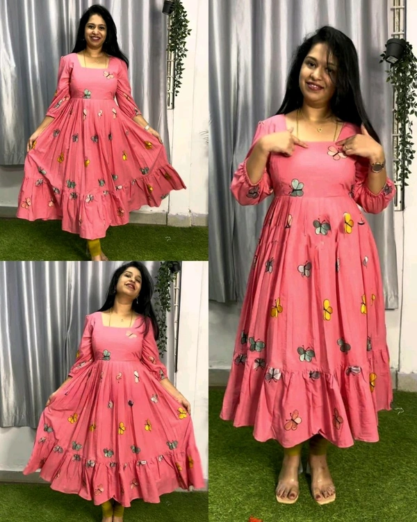 Stylish Butterfly Gown - M