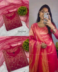 Trending Sparkle Handwork look for Festival Wear - Deep Sea Green, S