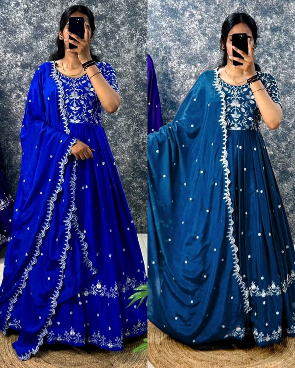 Trendy Festivel Lehenga - Pigment Indigo, M