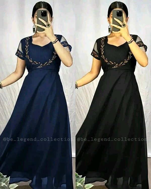 Wear in 2ways ❤️ Gown + Removable coat - Maroon, S