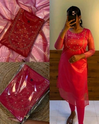 Trending Sparkle Handwork look for Festival Wear - Teal, S