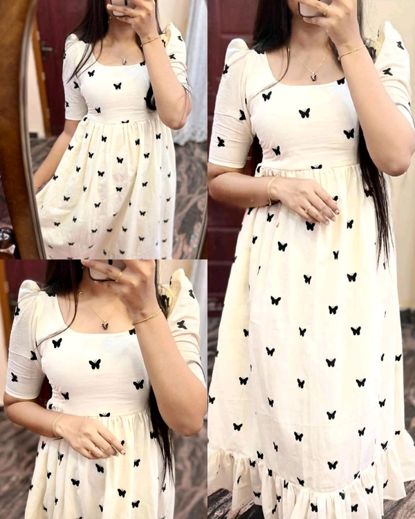 Trendy Butterfly Gown🖤❤️ - Black, 2XL