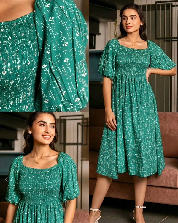 Classic Elegant Look Maxi - Teal, M