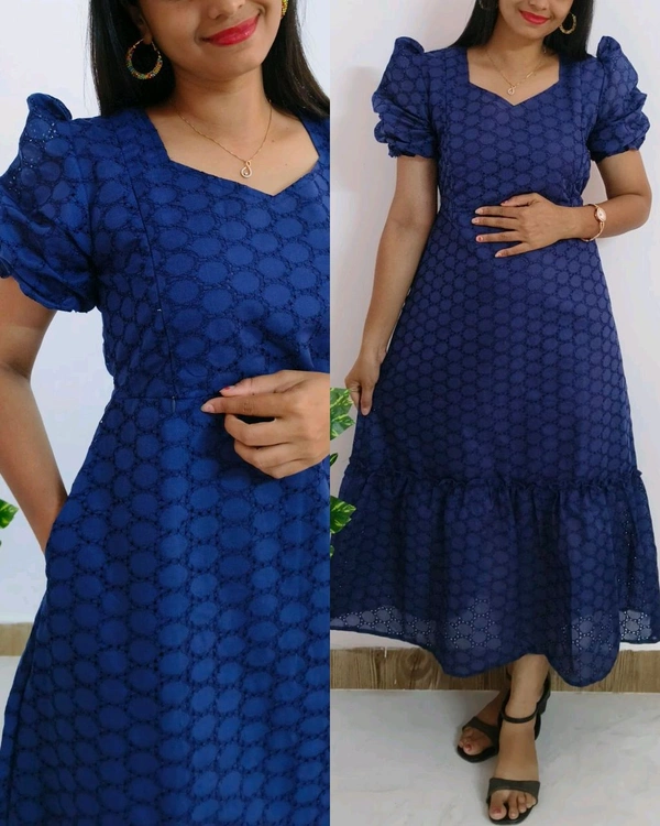 Hakoba Feeding Maternity - Blue, L