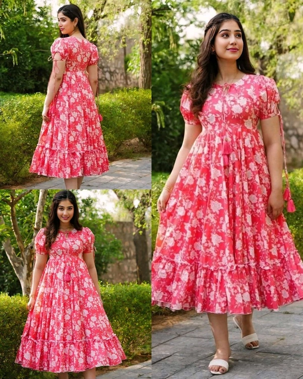 Pretty Women Gowns - Pink, L