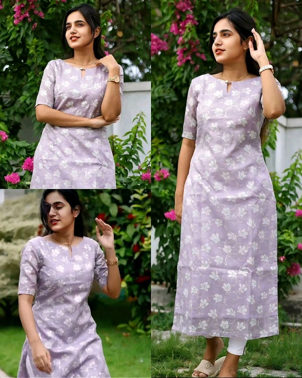 Office & College Wear KURTIS - lite Purple, S