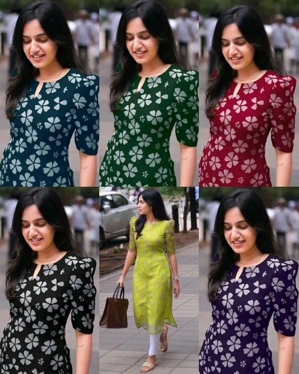 Pretty Attractive Kurti  - Black, XL