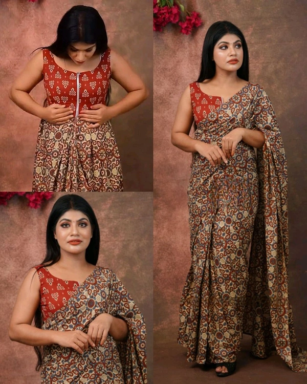30 Secounds Gown Saree - M