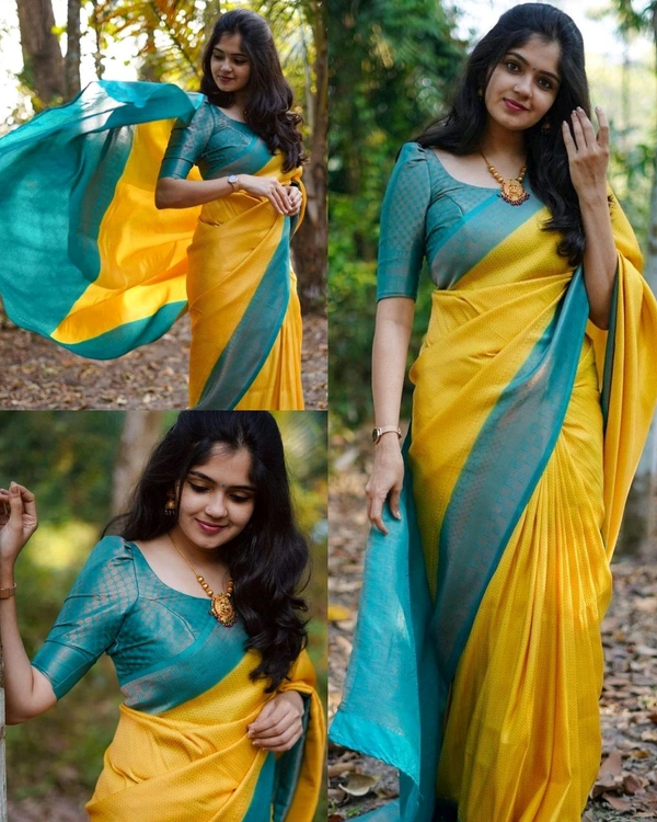 Kubera Pattu Softy Silk Saree - Free Size