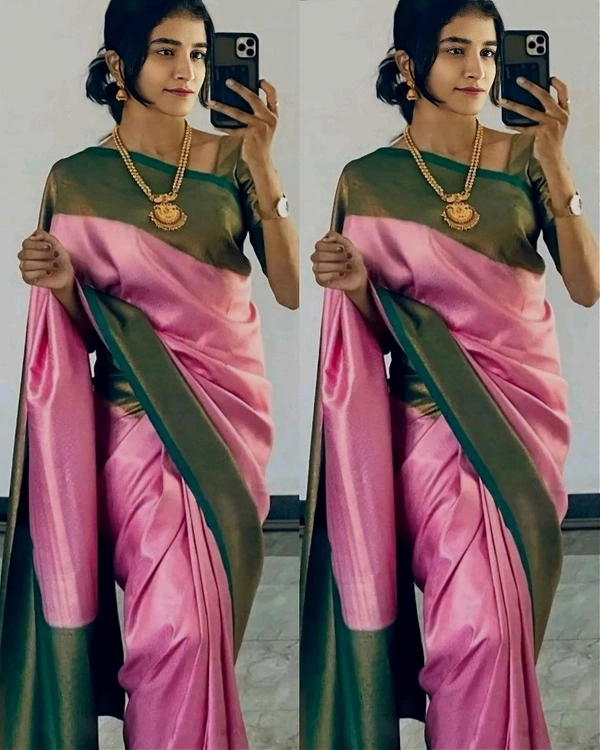 Kubera Pattu Softy Silk Saree - Free Size