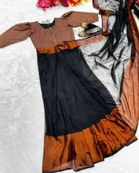 30 Secounds Gown Saree - L