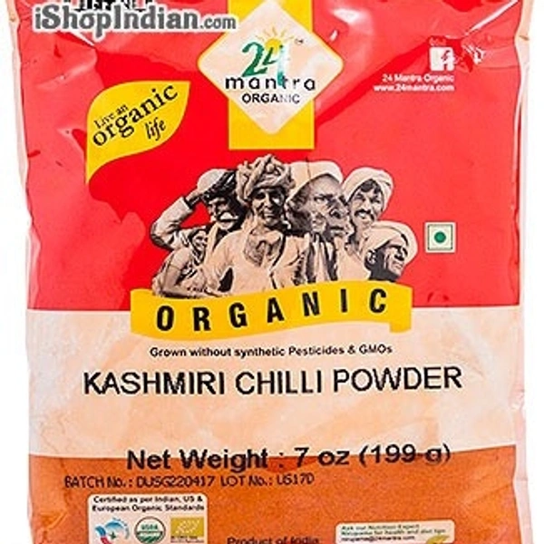 24 Mantra Organic Chilly Powder 100g - 200 Grams