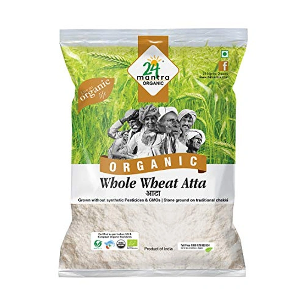 24 Mantra Organic Whole Wheat Atta 1kg