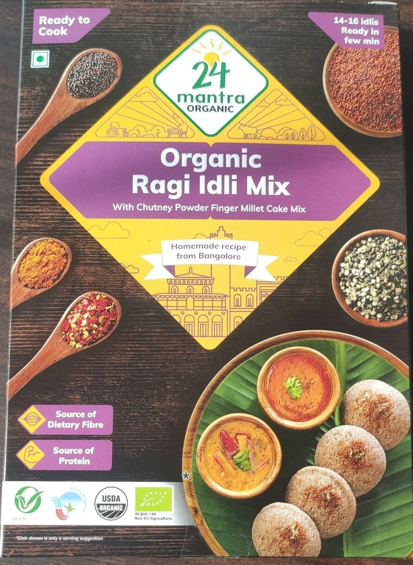 24 Mantra Organic Ragi Idli Mix 216g