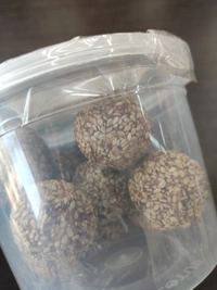 GANTASALA SESAME LADDU WITH DATES 