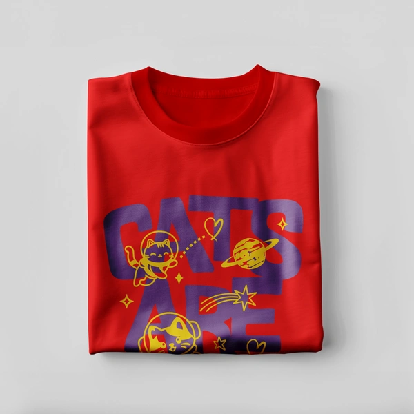 AstroCat T-Shirt - red, l
