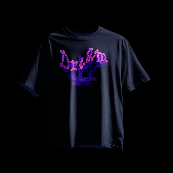 Dream Drip tee - navy blue, m