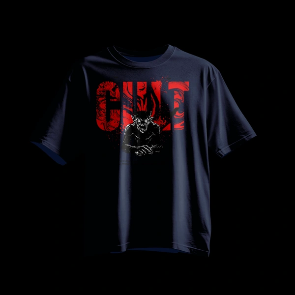 Forbidden Cult T-Shirt - navy blue, s