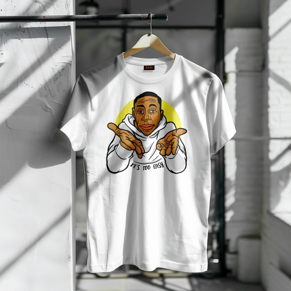 Too Easy – Minimalist Icon Tee - white, m