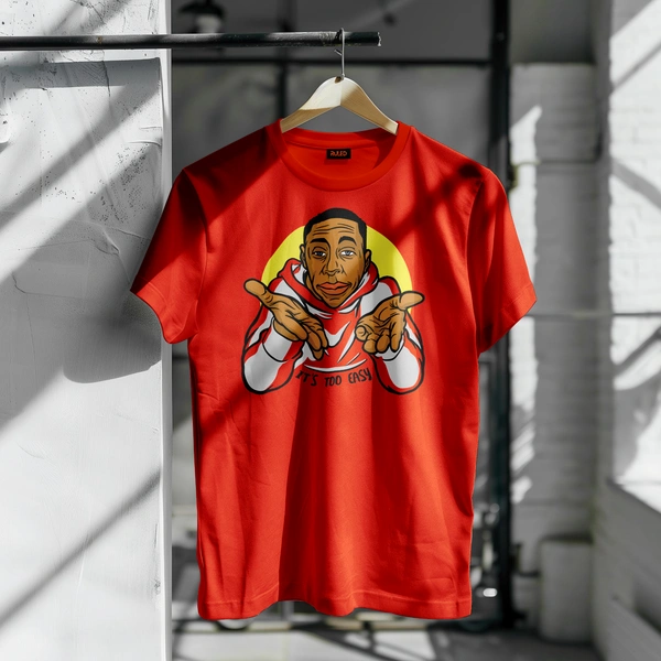 Too Easy – Minimalist Icon Tee - red, xl
