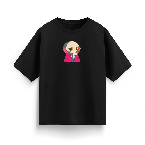 RULED Oversized Tee – Chill Graphic Streetwear  - black, xl